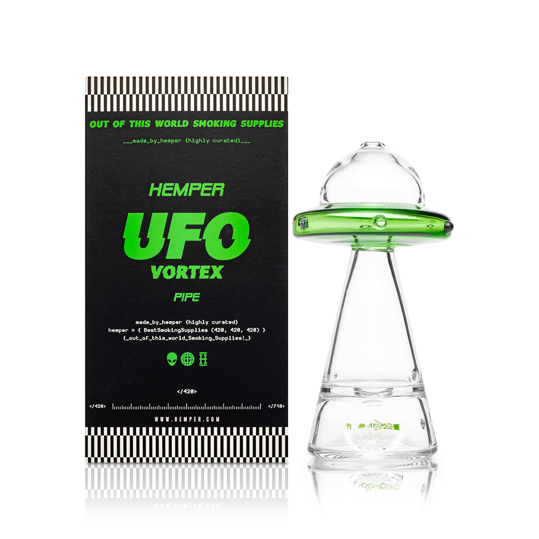 Hemper 5.5” UFO Vortex Glass Hand Pipe 🛸 – CaliConnected