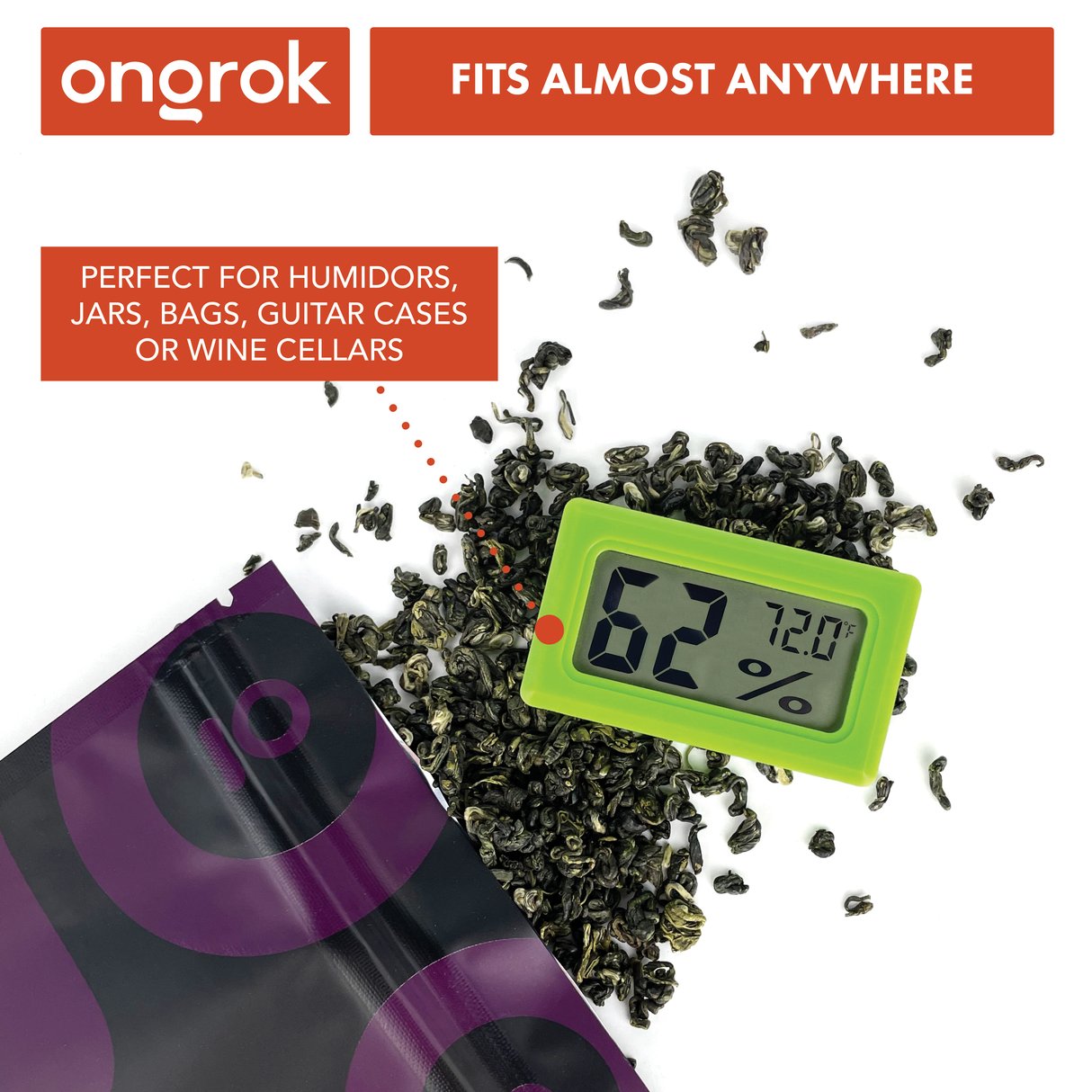 Ongrok Digital Hygrometers (6-Pack)