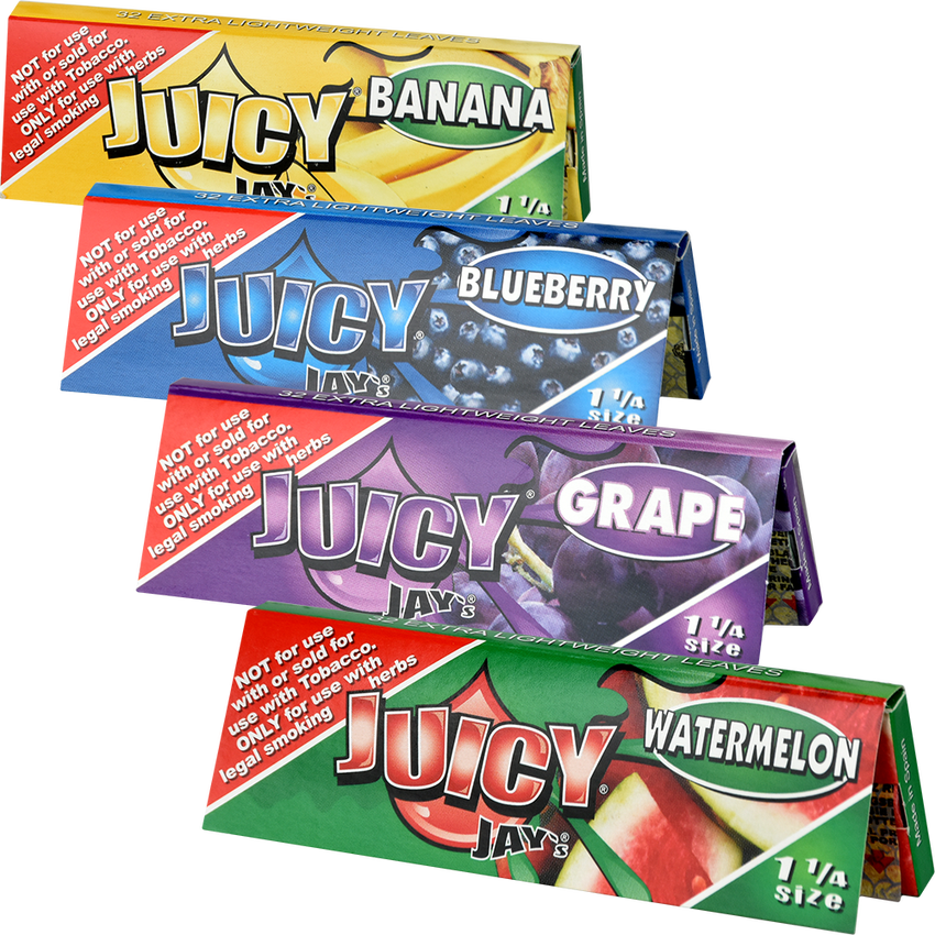 Juicy Jay’s 1.25” Flavored Rolling Papers | 24ct Display
