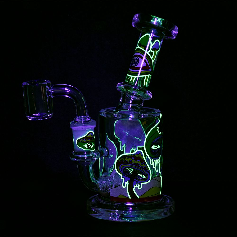 Melting Shroom Glow 6" Dab Rig