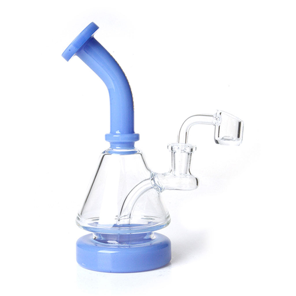 Phoenix Star 7inches Baby Blue Glass Dab Rig With 14mm Quartz Banger