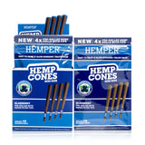 Pre-Rolled Mini Size Paper Tip Hemp Cones | 4PK Display