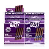 Pre-Rolled Mini Size Paper Tip Hemp Rolls | 4PK Display