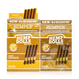 Pre-Rolled Mini Size Paper Tip Hemp Rolls | 4PK Display