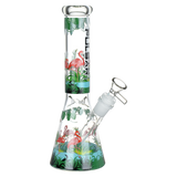Pulsar Chillin Flamingos Beaker Bong