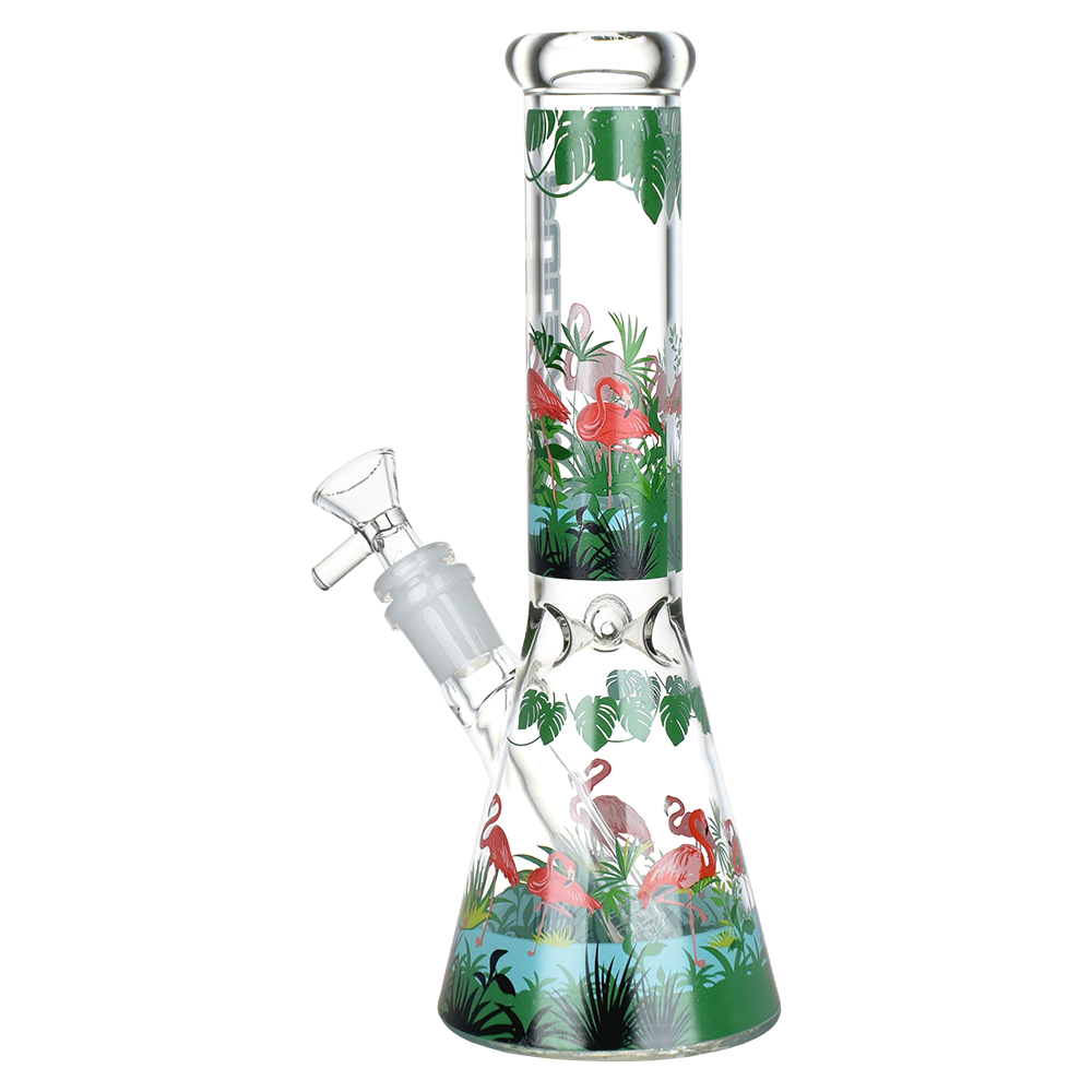 Pulsar Chillin Flamingos Beaker Bong