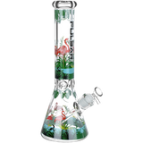 Pulsar Chillin Flamingos Beaker Bong