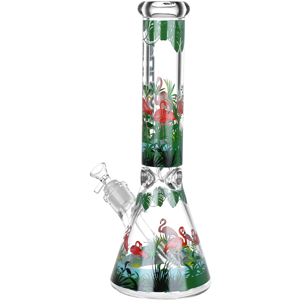 Pulsar Chillin Flamingos Beaker Bong