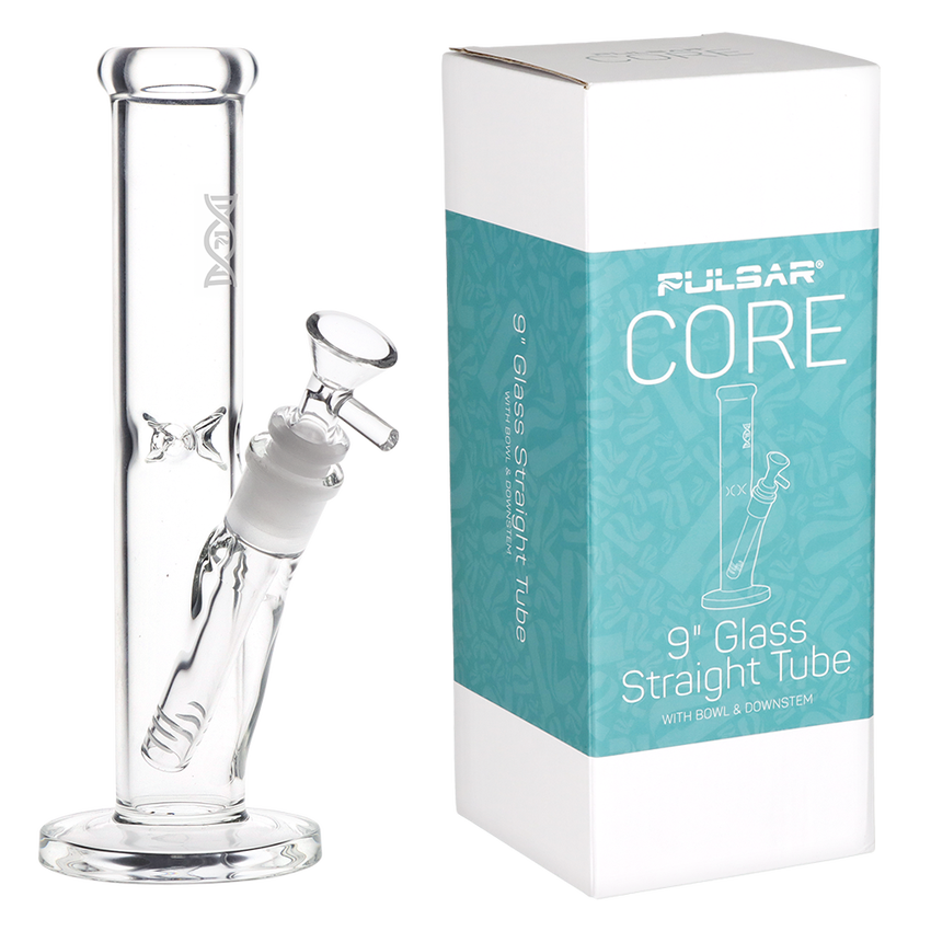 Pulsar CORE 9” Glass Straight Tube Bong