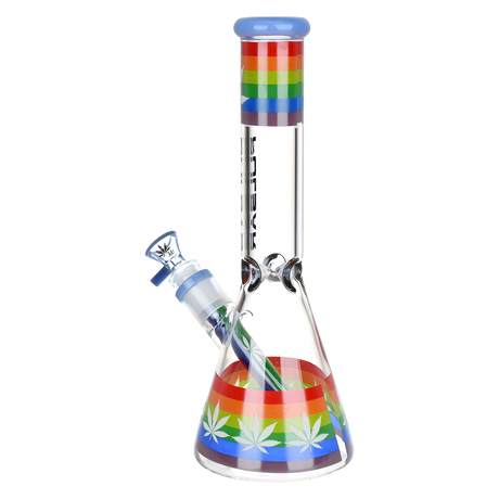 Pulsar Rainbow Pride Glass Beaker Bong