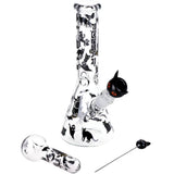Pulsar Superstitious Kitty Glow Bong Hand Pipe Bundle