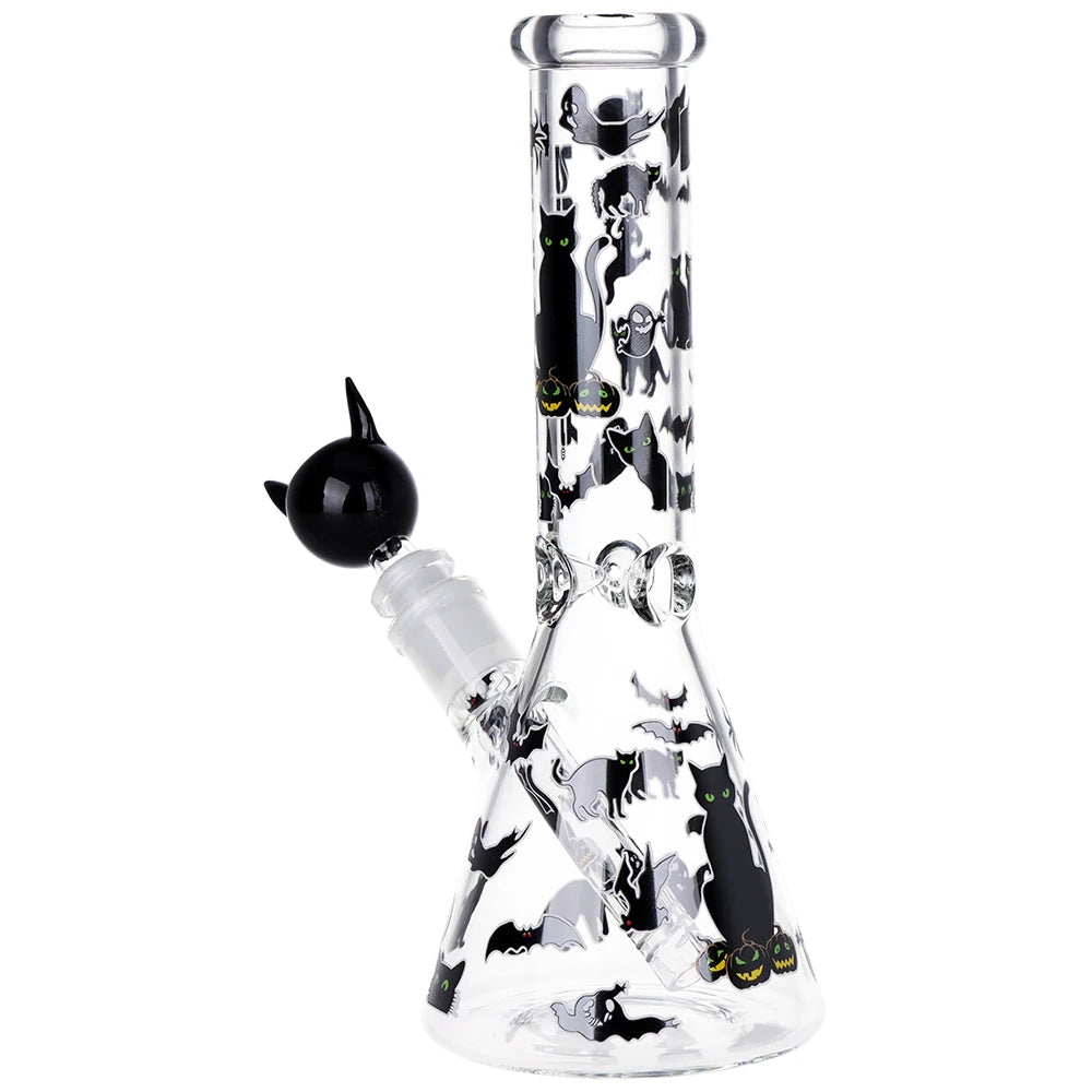 Pulsar Superstitious Kitty Glow Bong Hand Pipe Bundle