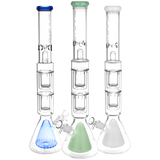 Pulsar 21.5” Quad Perc Beaker Bong – Colors Vary
