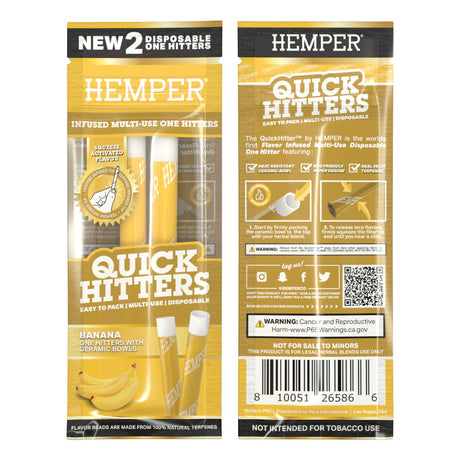 Quick Hitters Banana - Flavored One Hitter 2 Pack
