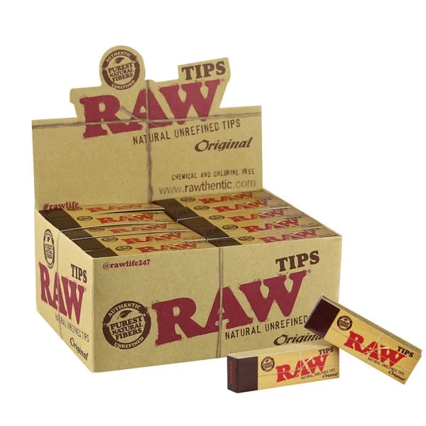 RAW Natural Unrefined Tips | 50pc | 50pk Display – CaliConnected