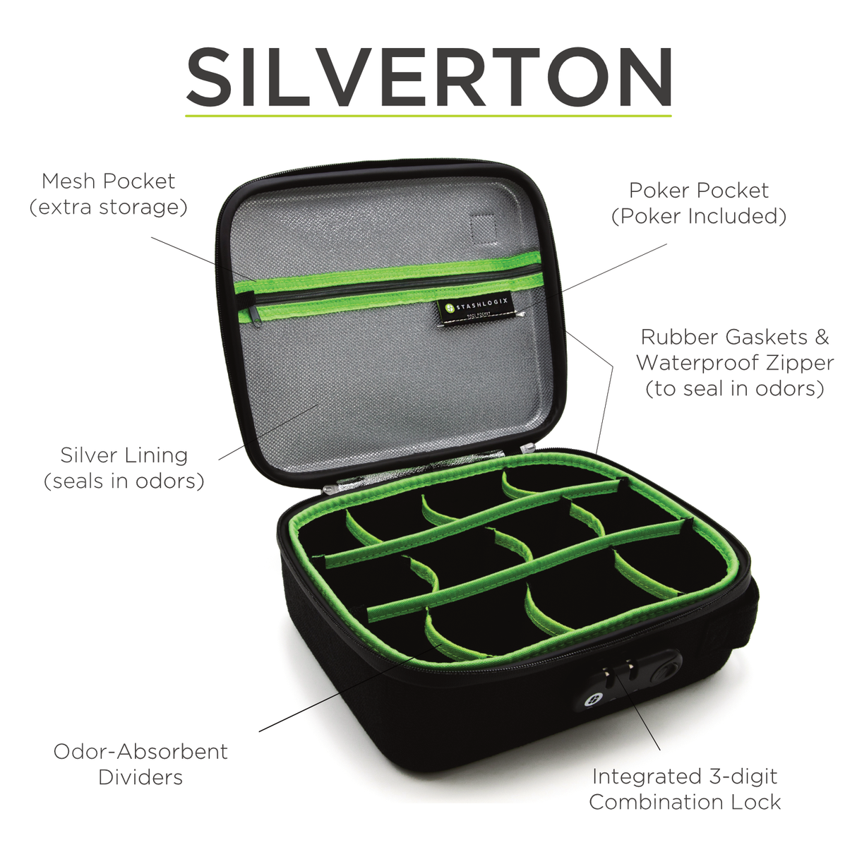 Stashlogix Silverton Smell-Proof Case