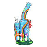 Skeleton Under The Rainbow Glow 9.5" Bong