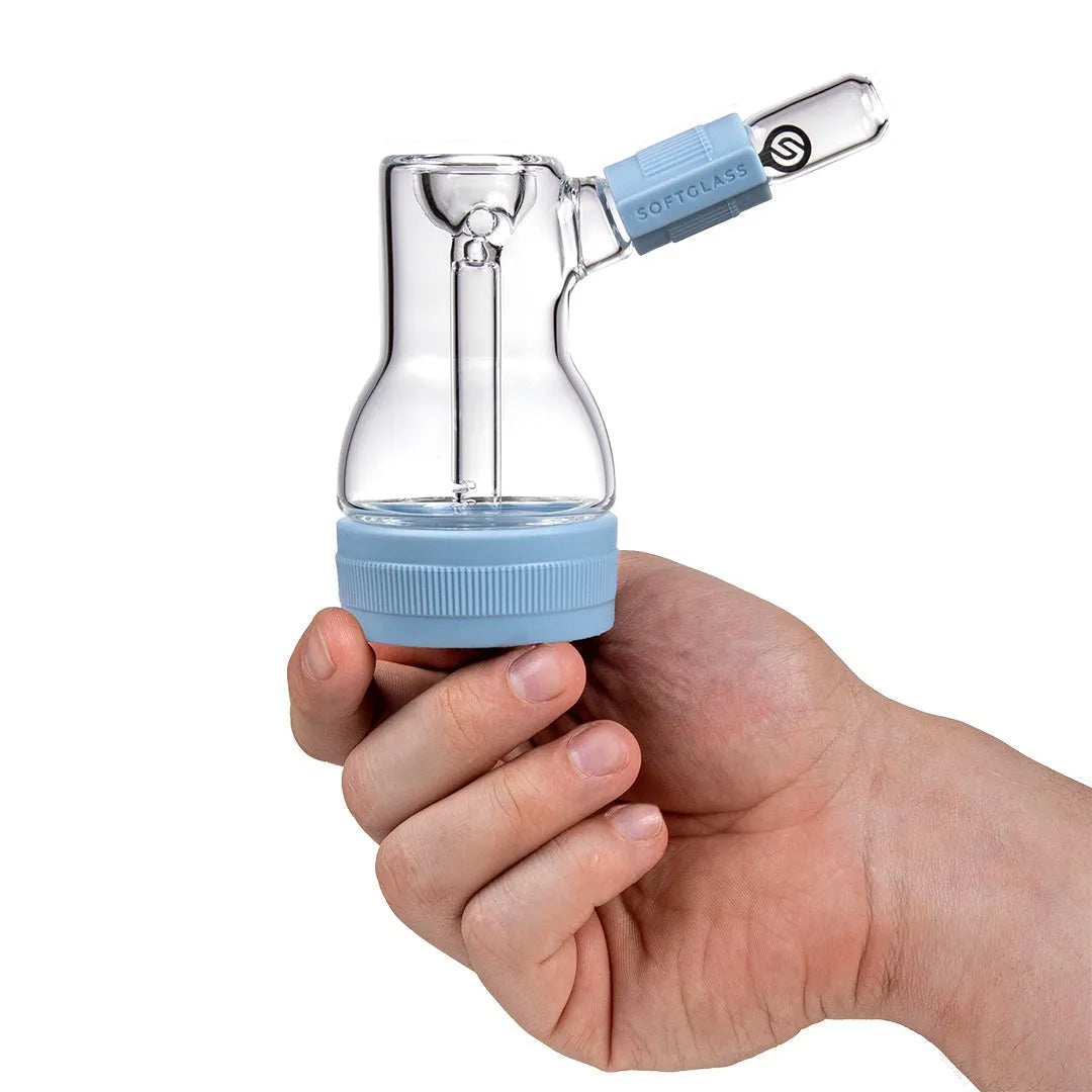 Softglass Core Bubbler – Silicone x Glass Bubbler Pipe