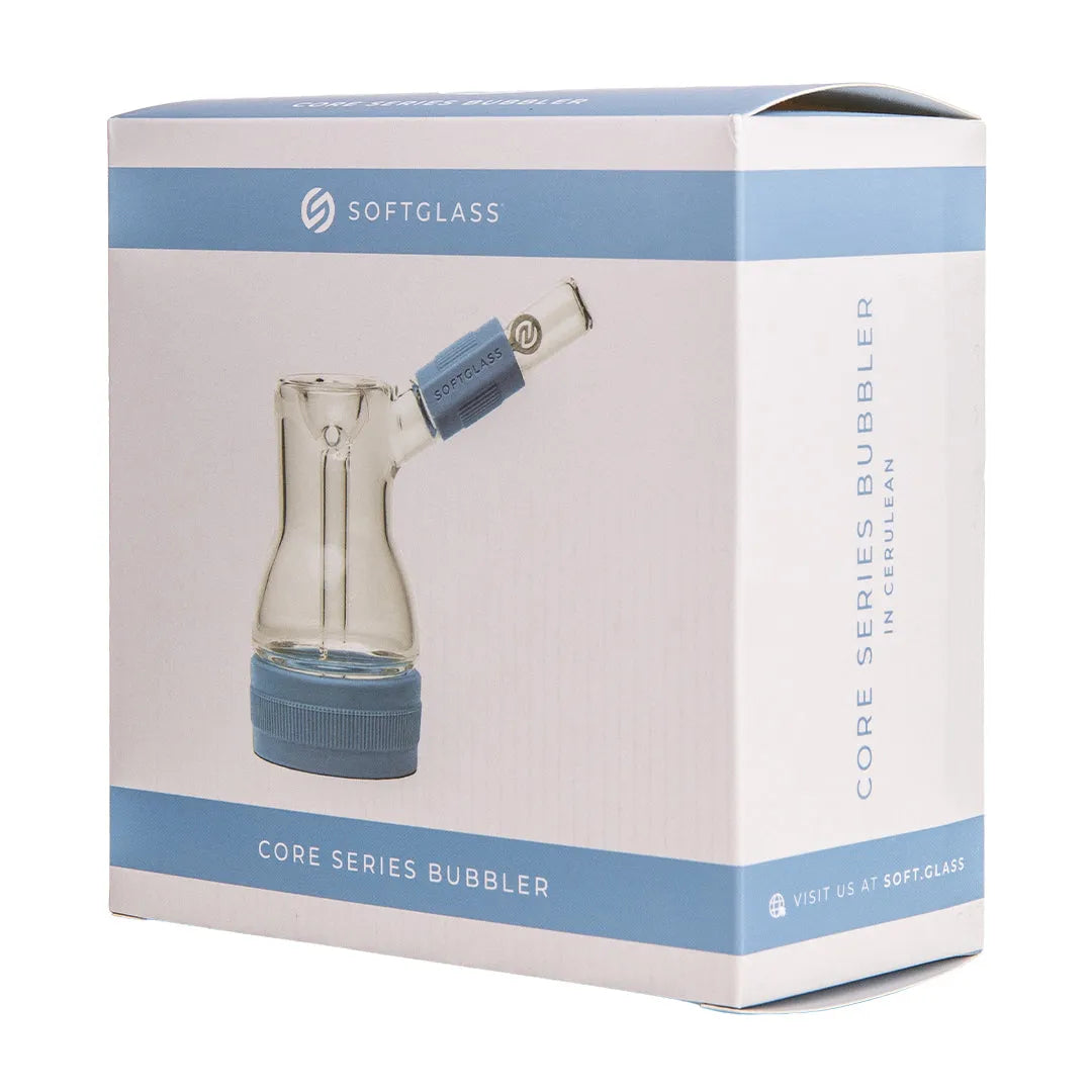 Softglass Core Bubbler – Silicone x Glass Bubbler Pipe