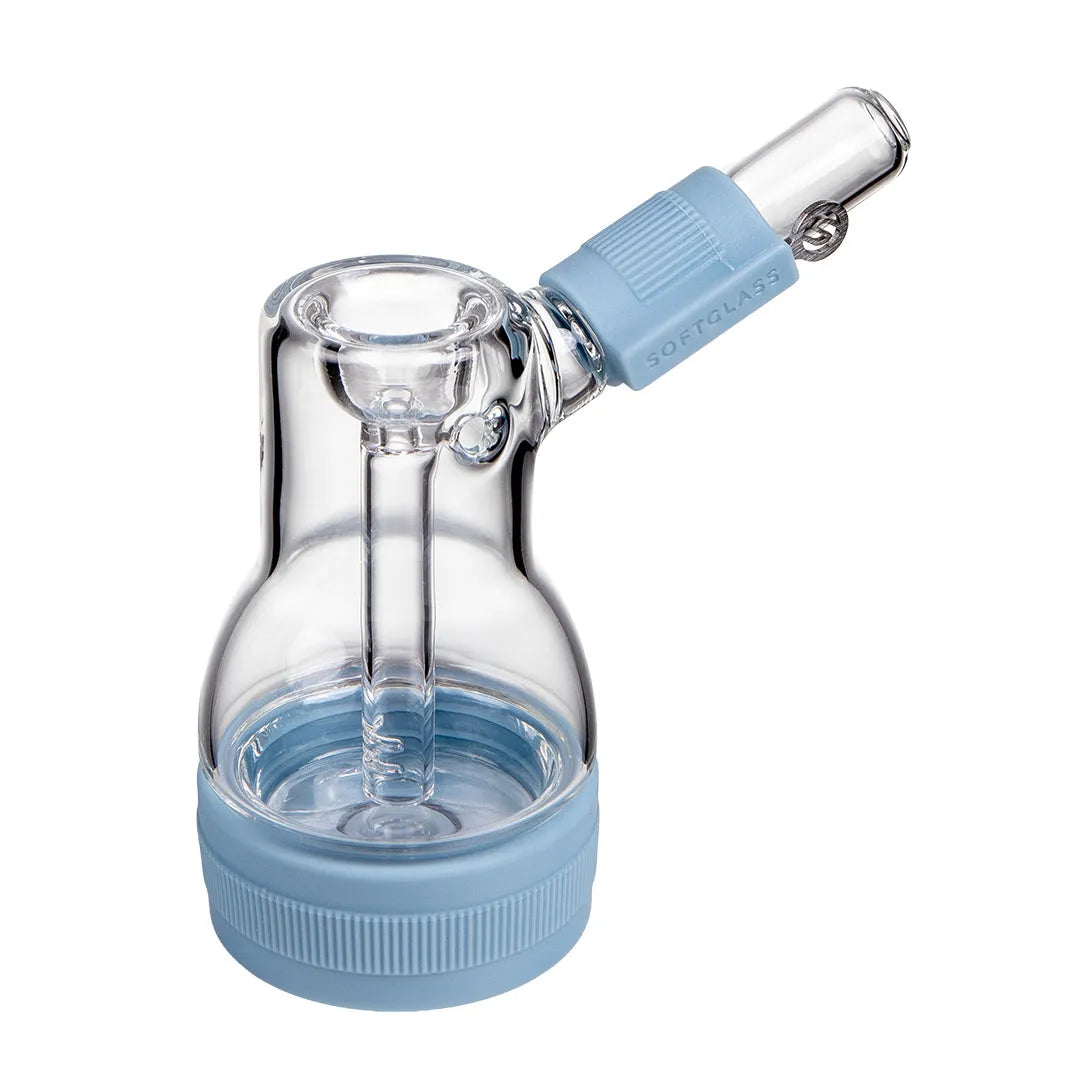 Softglass Core Bubbler – Silicone x Glass Bubbler Pipe