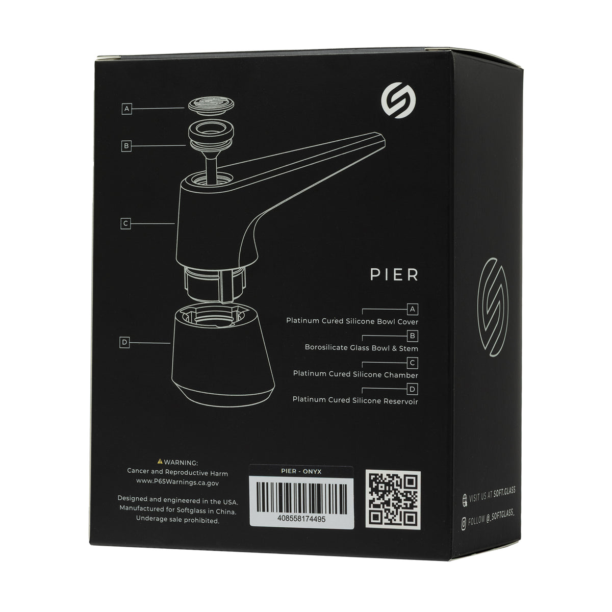 Softglass Pier indestructible bubbler Pipe