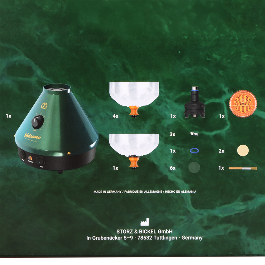 Storz & Bickel 25-Year LE Green & Gold Volcano Classic Vaporizer 🌿