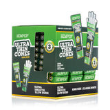 Ultra Thin Pre-Rolled Cones French White Paper - 3 Pack - King Size