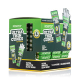 Ultra Thin Pre-Rolled Cones French White Paper - 6 Pack - 1 1/4 Size