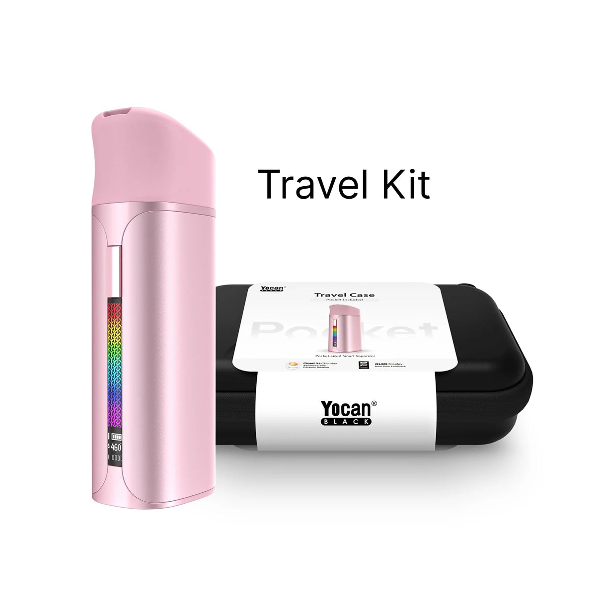 Yocan Black Pocket Vape Full Travel Kit Bundle
