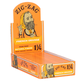 Zig Zag Orange 1.25” Rolling Papers | 24pc Display