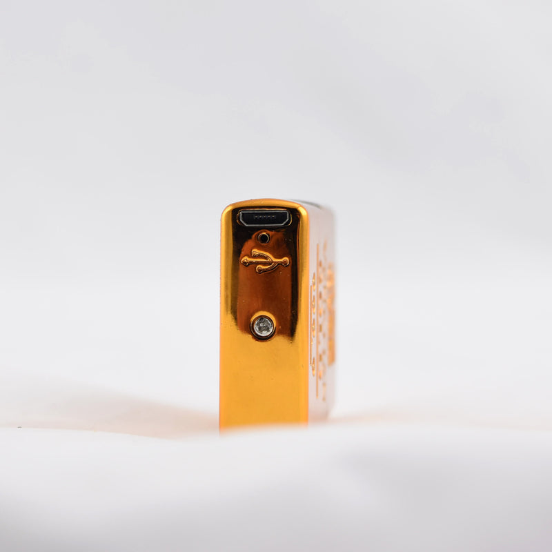 Gold Brick Rechargeable Windproof Lighter 🔥 
