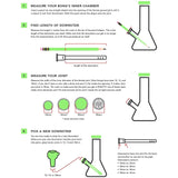 18mm to 14mm Fire Cut Downstem 