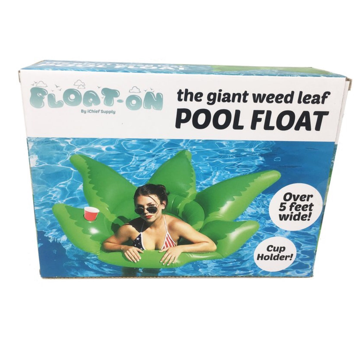 Giant Weed Leaf Pool Float 🌴☀️ 
