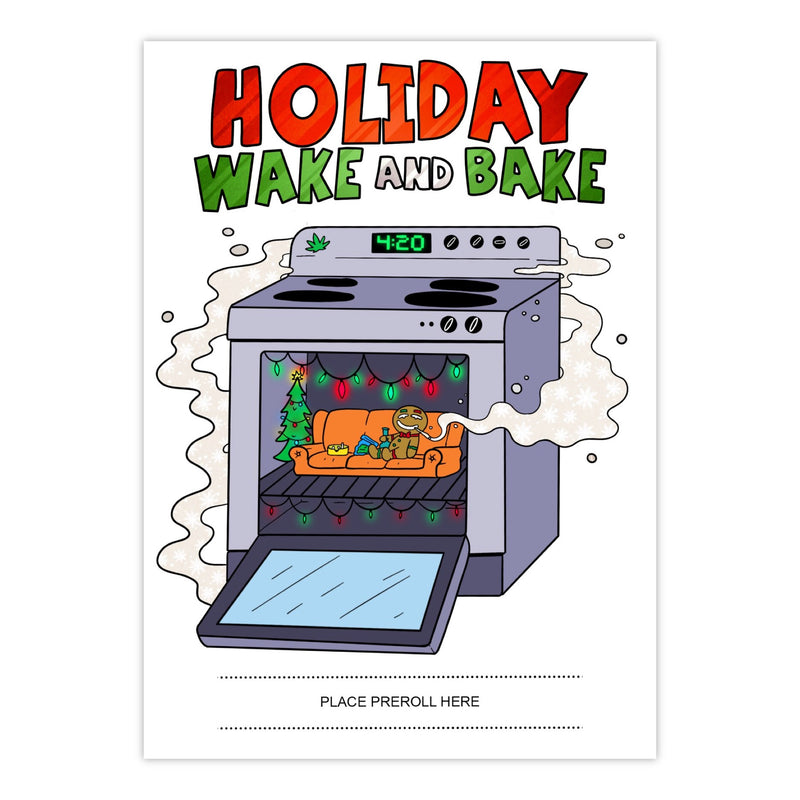 420 Cardz Holiday Wake & Bake Card