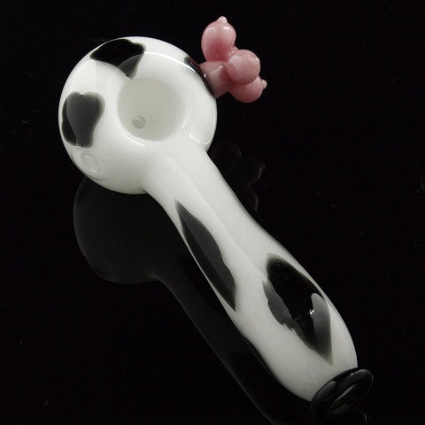 Glassheads "Utterly Cool" Cow Spoon Pipe 🐄 