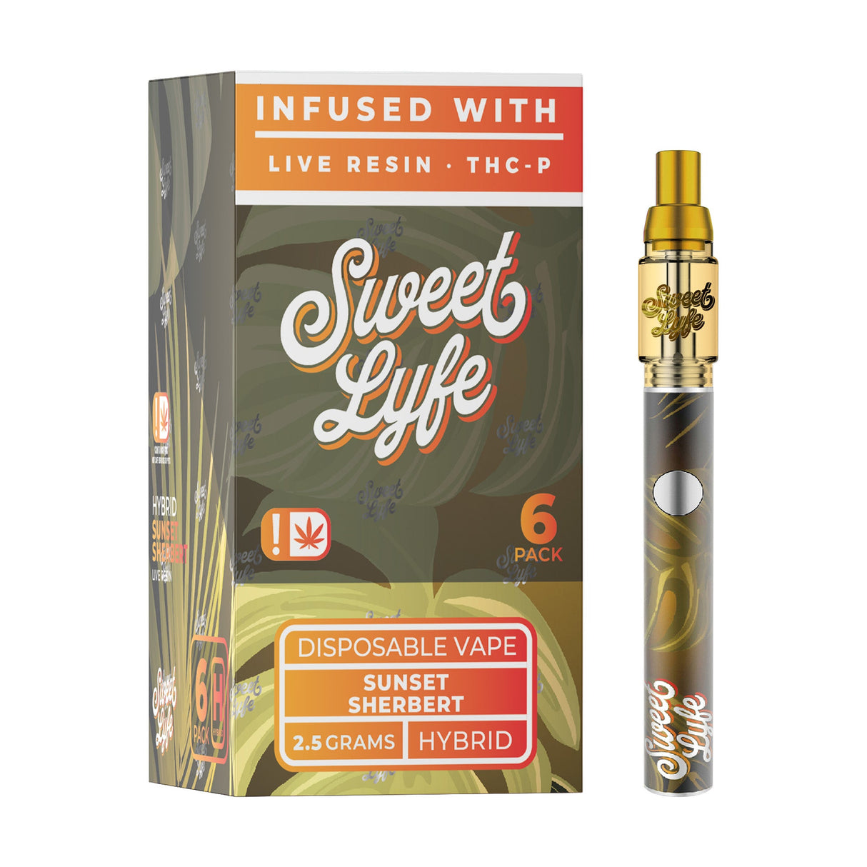 Sweet Lyfe Live Resin Delta 8 + THC-P Vape Pen