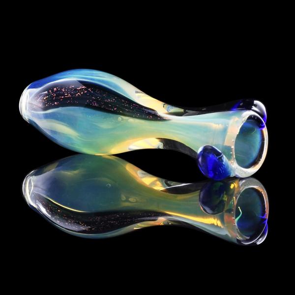 3.5" Fumed Fat Belly Dichro Chillum with Marbles 