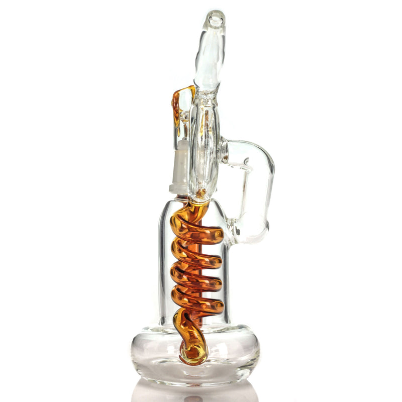 7” Recycler Dab Rig with Dripping Wax Accents & Coil Return - CaliConnected