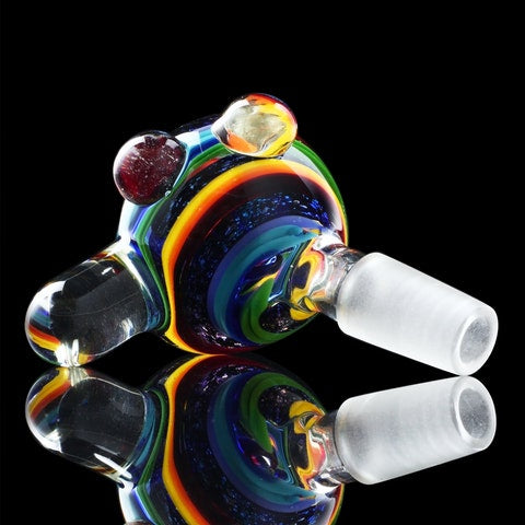 "ROY G BIVVELS" Rainbow Galaxy Bowl Piece 