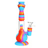 CaliConnected Beehive Silicone Bong & Dab Straw Rainbow