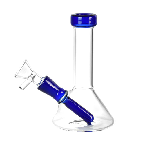 CaliConnected Conical Mini Beaker Bong Blue