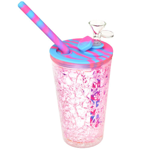 CaliConnected Freezable Cup Bong Pink