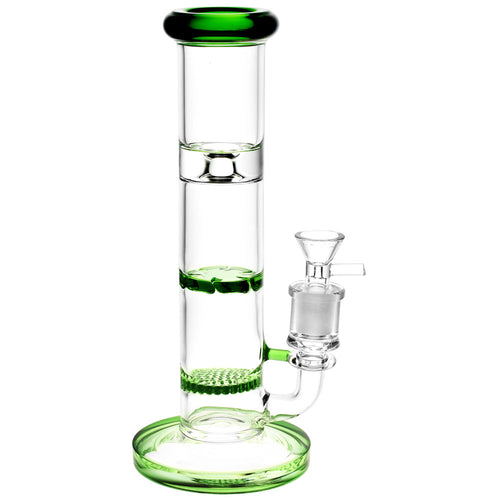 CaliConnected Honeycomb Perc Bong Green