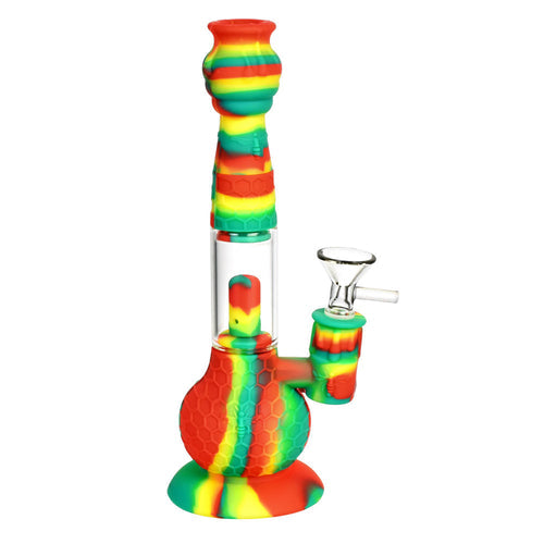 CaliConnected Beehive Silicone Bong & Dab Straw Rasta