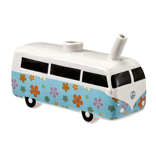 CaliConnected Vintage Hippie Bus Ceramic Pipe Flower Power