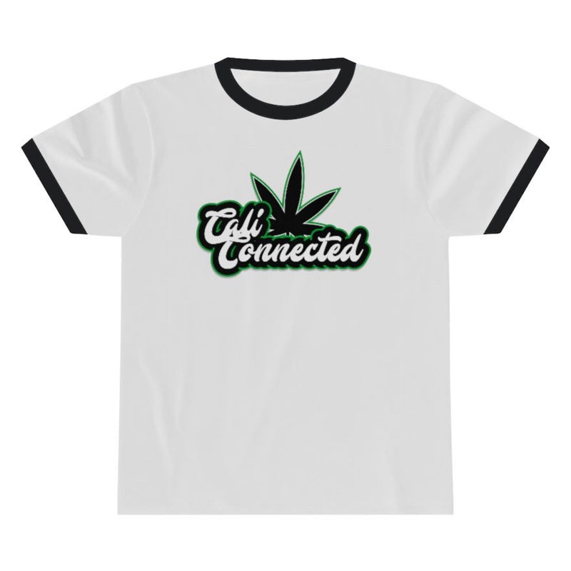 CaliConnected Weed Leaf Ringer T-Shirt
