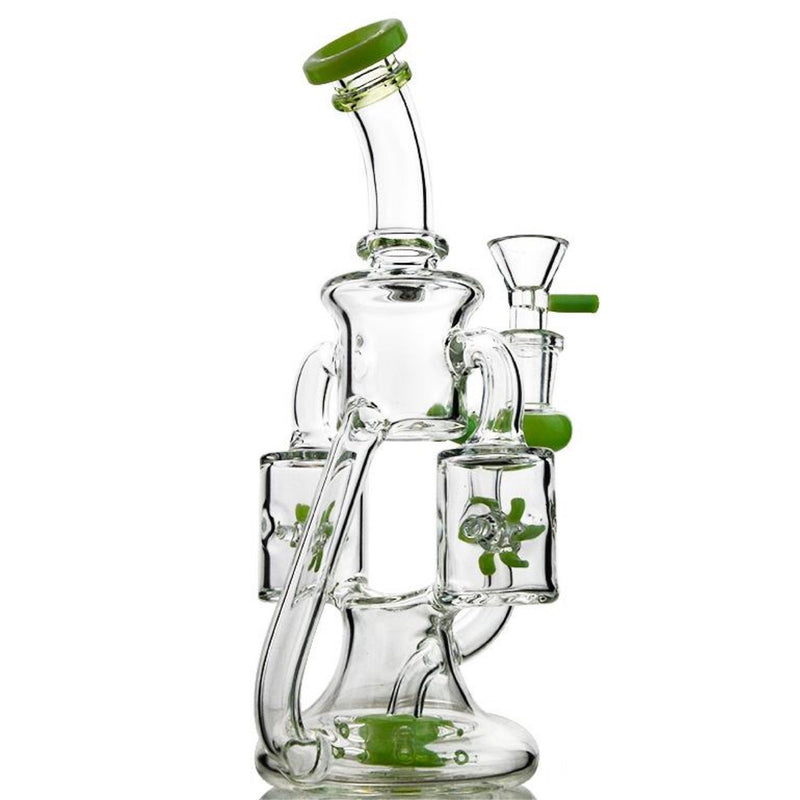 CaliConnected 10” Double Windmill Recycler Bong 🌪 