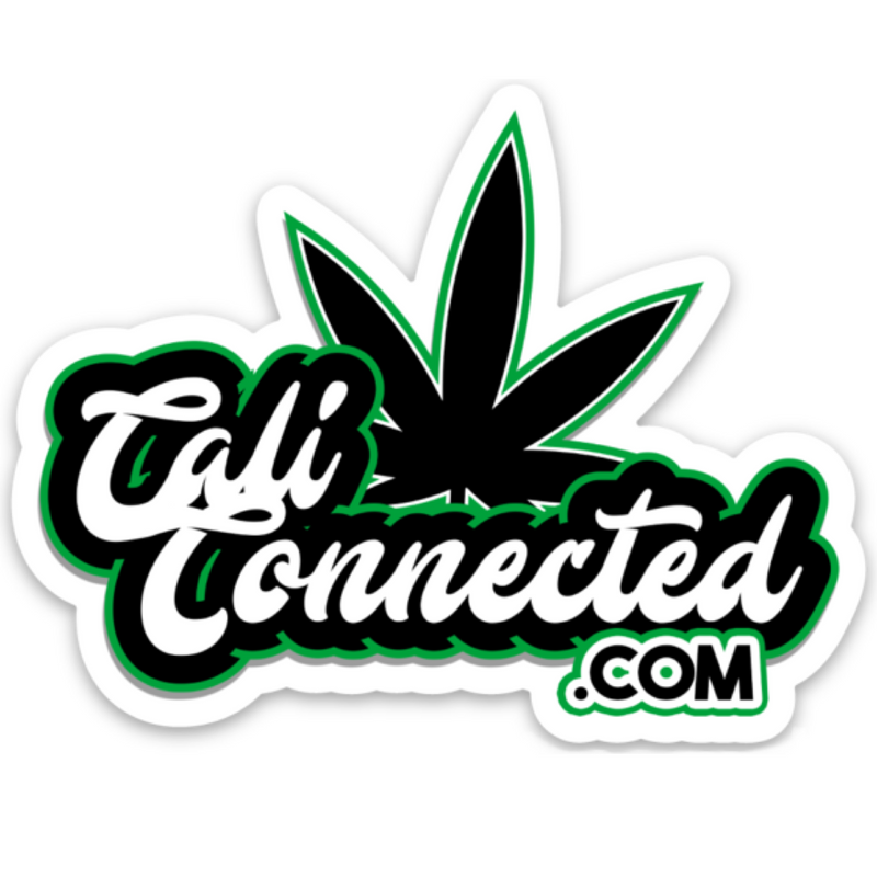 CaliConnected.com® Weed Leaf Sticker 🍁 