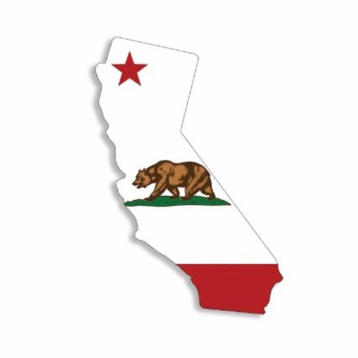California State Bear Flag Vinyl Sticker 