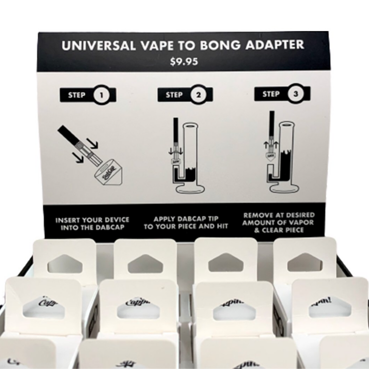 DabCap V4 - Fully Universal Vape to Bong Adapter